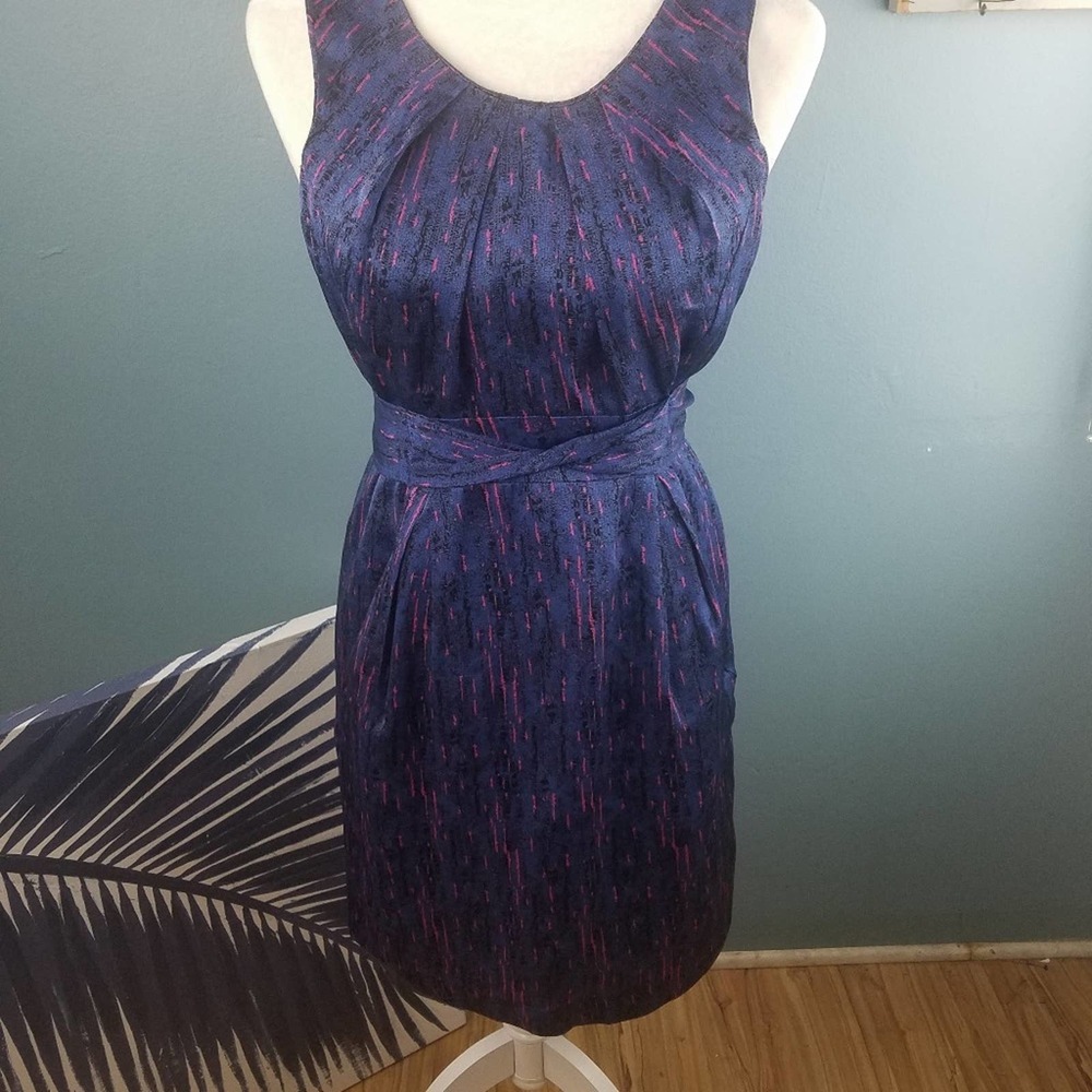 Twinkle By Welan Blue Pink Silk Dress